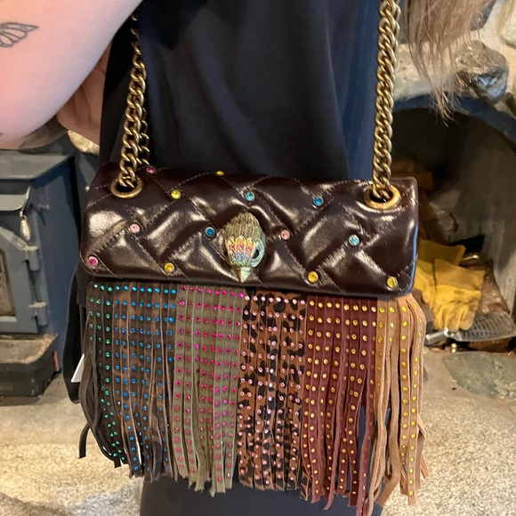 Kurt Geiger Multicolor Fringe Crossbody Bag - Picture 3 of 8